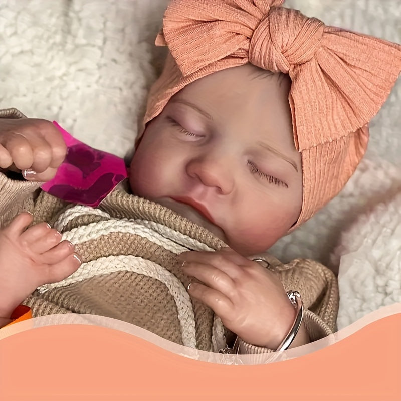 Reborn Baby Doll 43cm Vinyl Lifelike Soft Touch with Clothing and Accessories for Kids