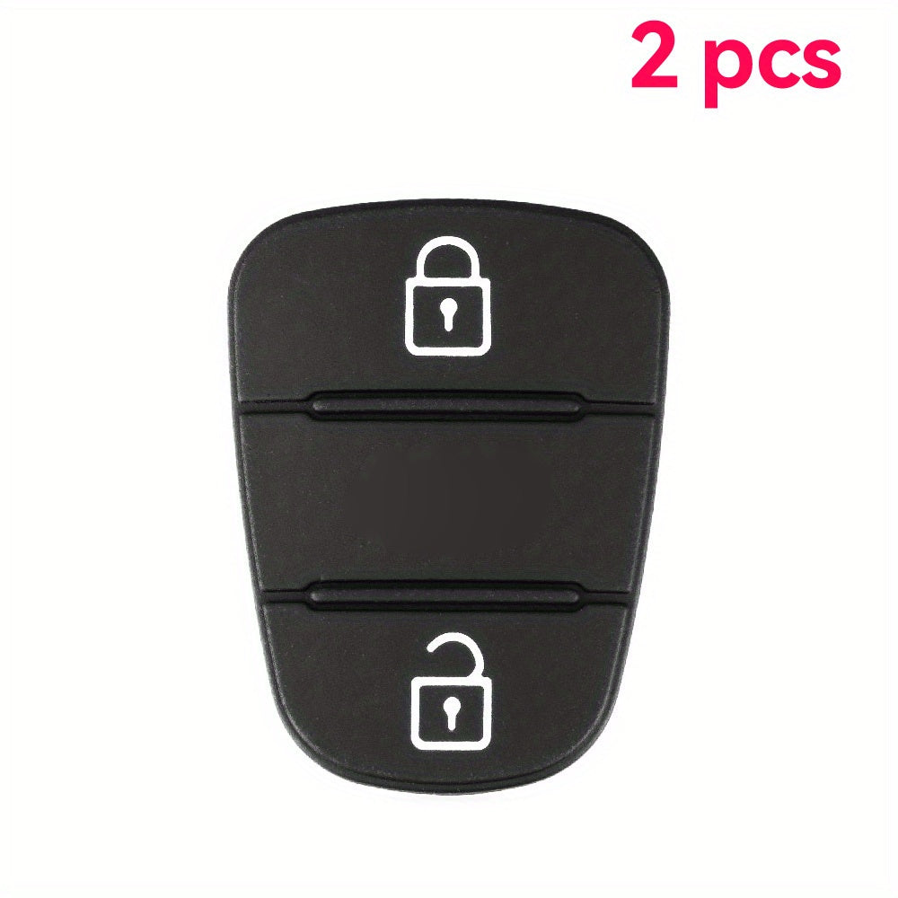 2pcs Silicone Rubber Key Shell Cover for Car Remote Fob with 2/3 Buttons