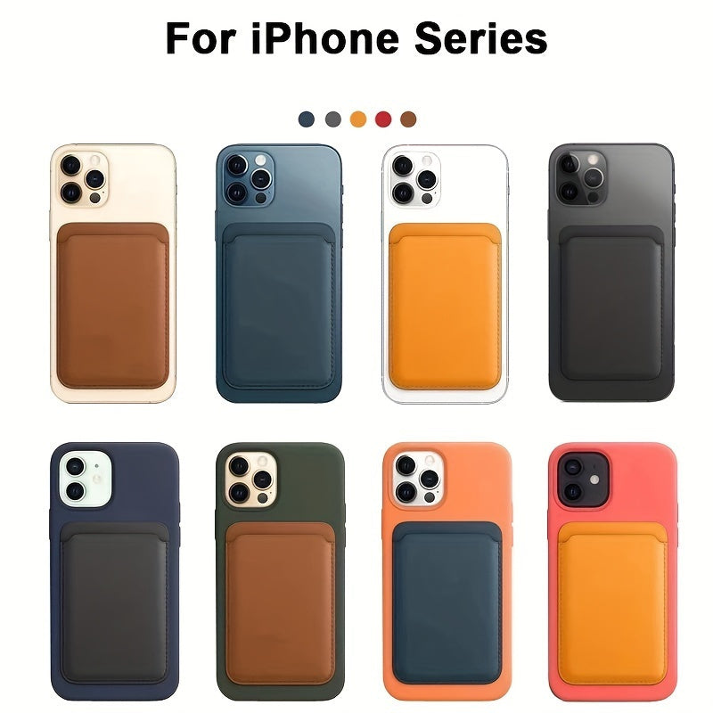 Premium Faux Leather Magnetic Wallet Case for iPhone 12-16 with Card Holder Slot