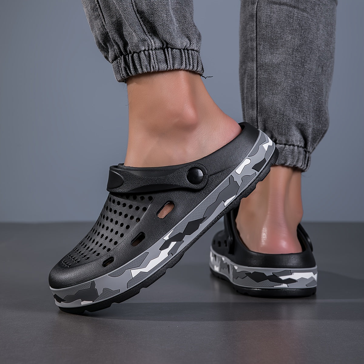 Men's Camouflage EVA Clogs for Outdoor Summer Hiking Beach Water Activities