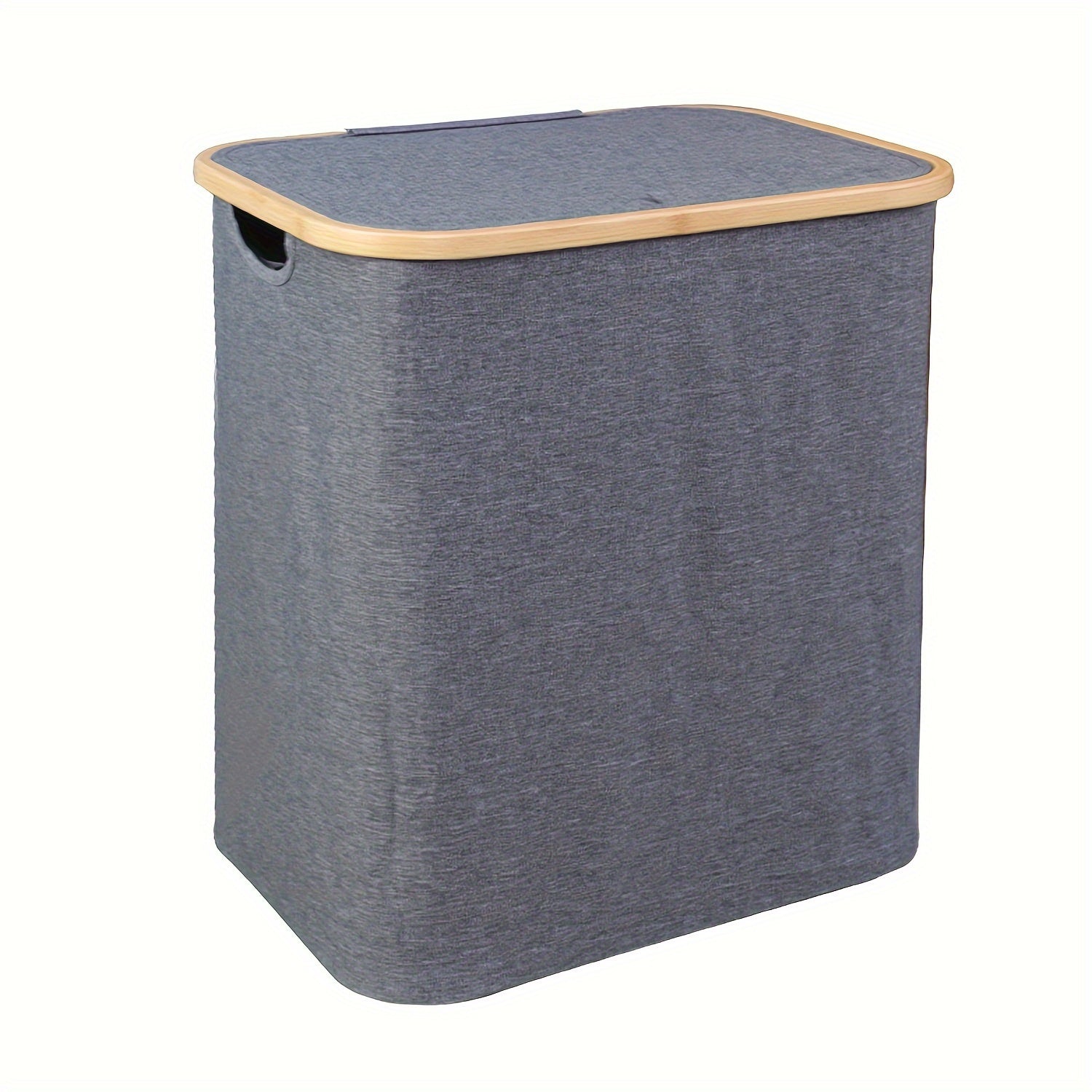 Bamboo Laundry Hamper 60L Foldable Waterproof Collapsible Closet Bathroom Storage