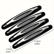 Protectores de parachoques de puertas de coche de 4 piezas, tiras de goma, protectores contra arañazos, duraderos, de plástico