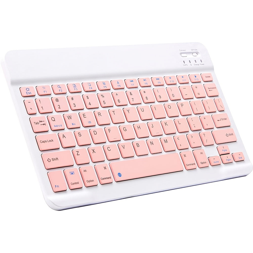 Wireless Keyboard Ultra-Slim Rechargeable with Function Keys for Android Windows iPad Pro Air Mini