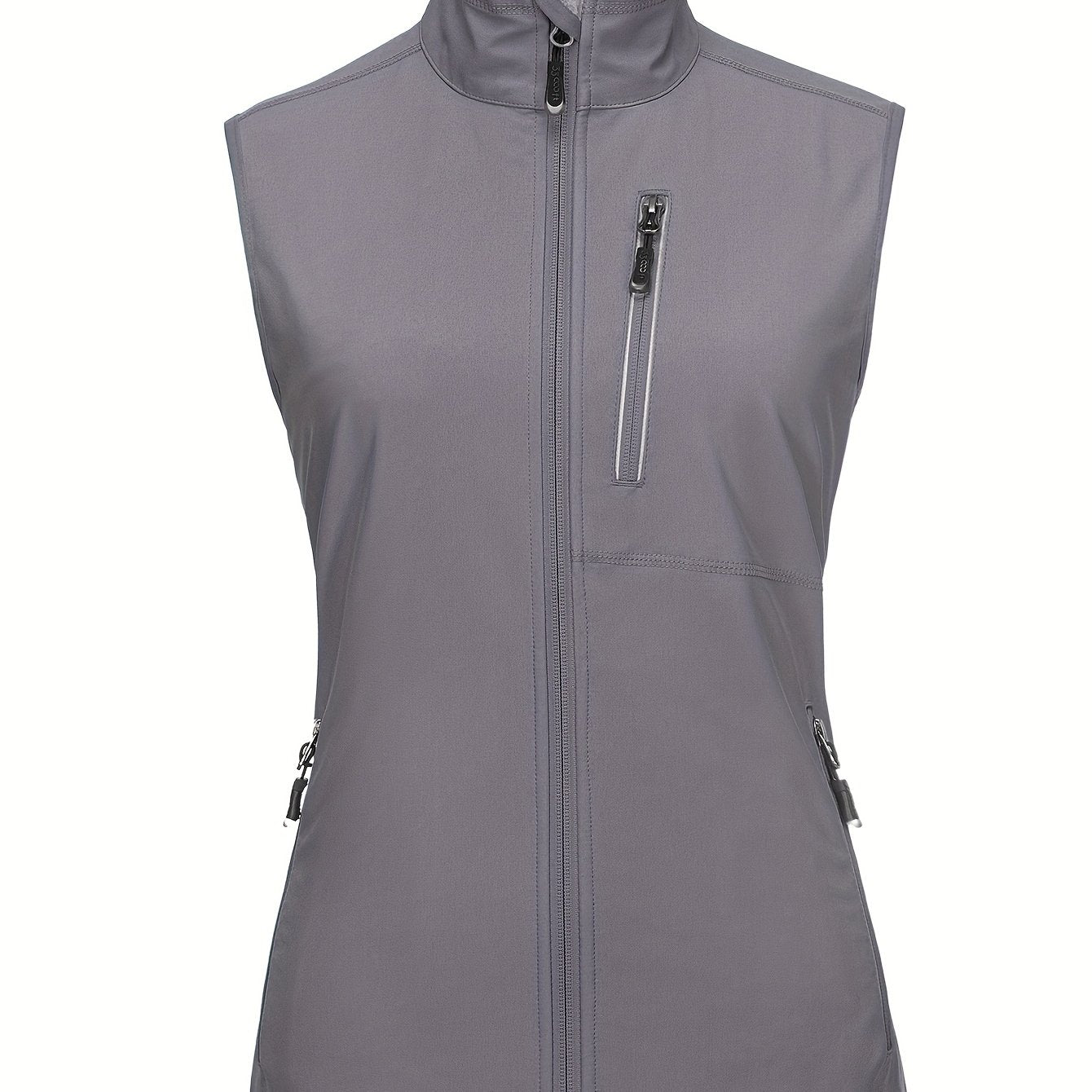 Женский легкий ветронепроницаемый софтшелл жилет для бега, темно-синий, размер 33 см