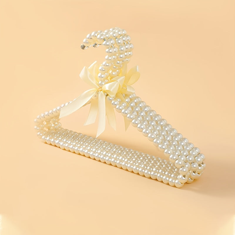 Set of 4 Children's Pearl Hangers Plastic Clothing Display Organizers