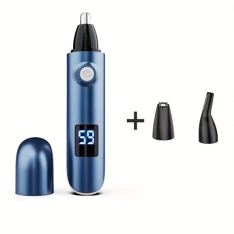 USB rechargeable ear and nose hair trimmer for men and women, travel-friendly