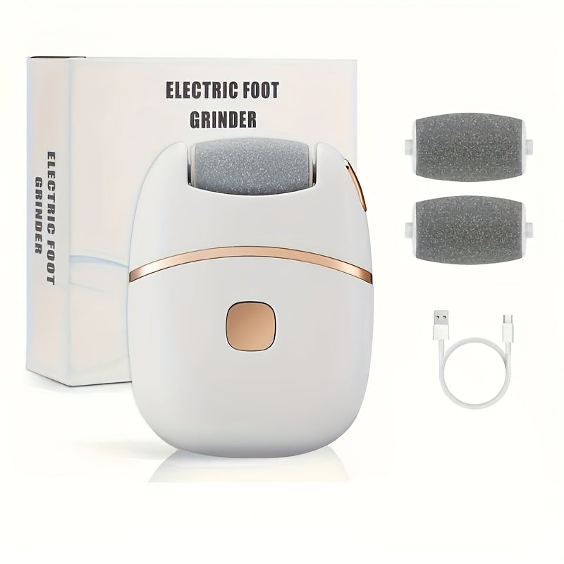 Rechargeable Electric Foot Grinder with Ergonomic Design for Polishing Faux Leather