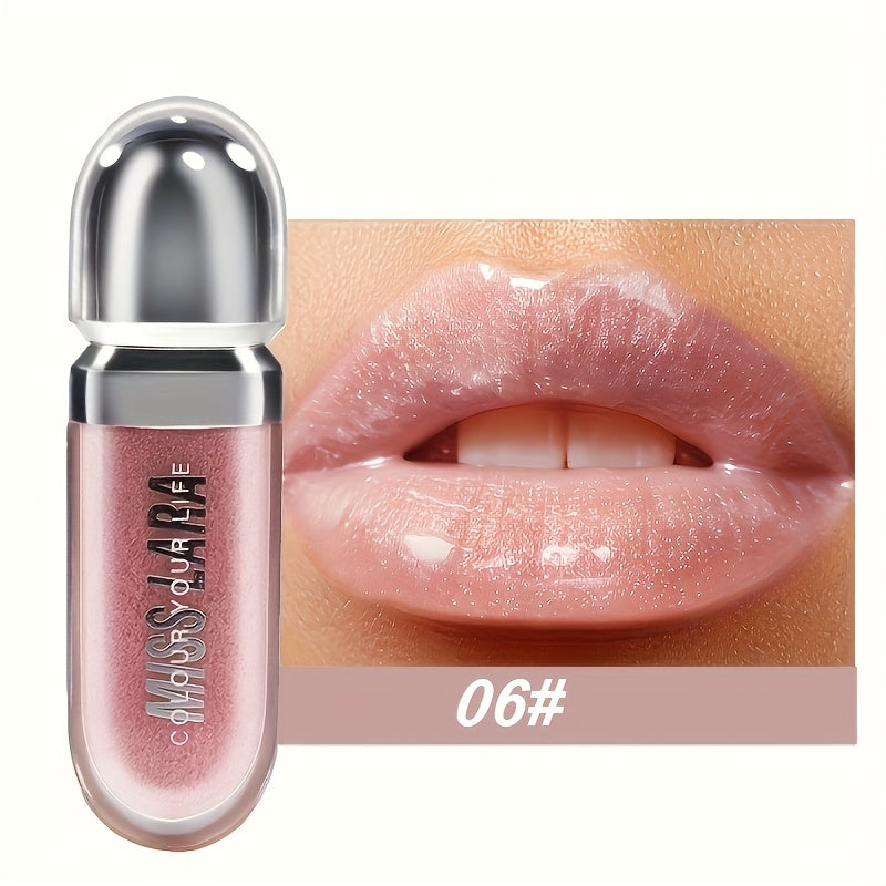 Женский увлажняющий блеск для губ — увлажняющая жидкая помада в оттенке оранжево-розовый