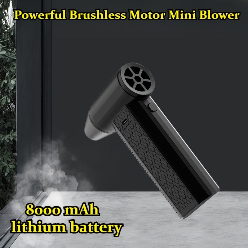 Cordless Snow Blower Fan 130000rpm 3-Speed Handheld for Car and Playground