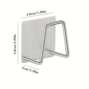 Juego de estantes para ollas de acero inoxidable de montaje en pared con escurridor para fregadero, soporte para esponjas y ganchos para almacenamiento en cocina y baño