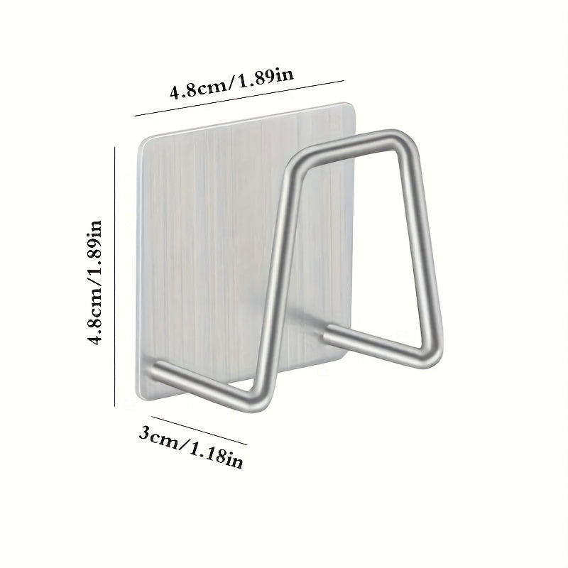 Juego de estantes para ollas de acero inoxidable de montaje en pared con escurridor para fregadero, soporte para esponjas y ganchos para almacenamiento en cocina y baño