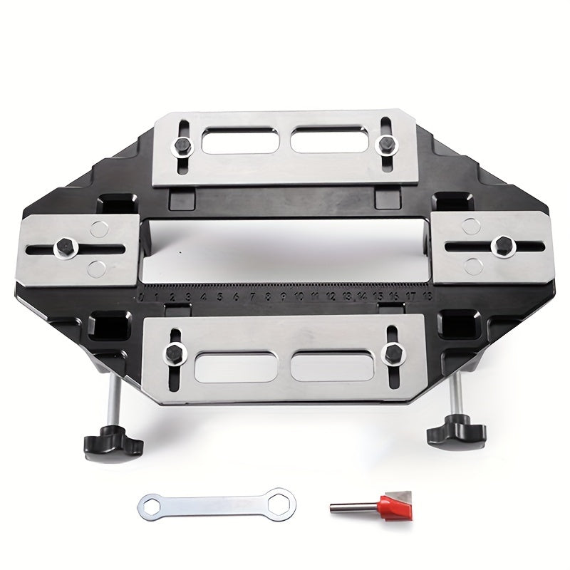 Aluminum Wooden Door Hinge Hole Opener for Lock and Furniture Installation Drilling Guide