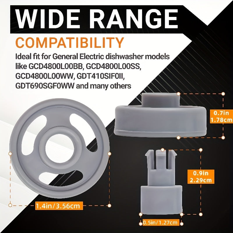 Juego de 4 poleas de cesta para lavavajillas para reemplazo de la bandeja inferior