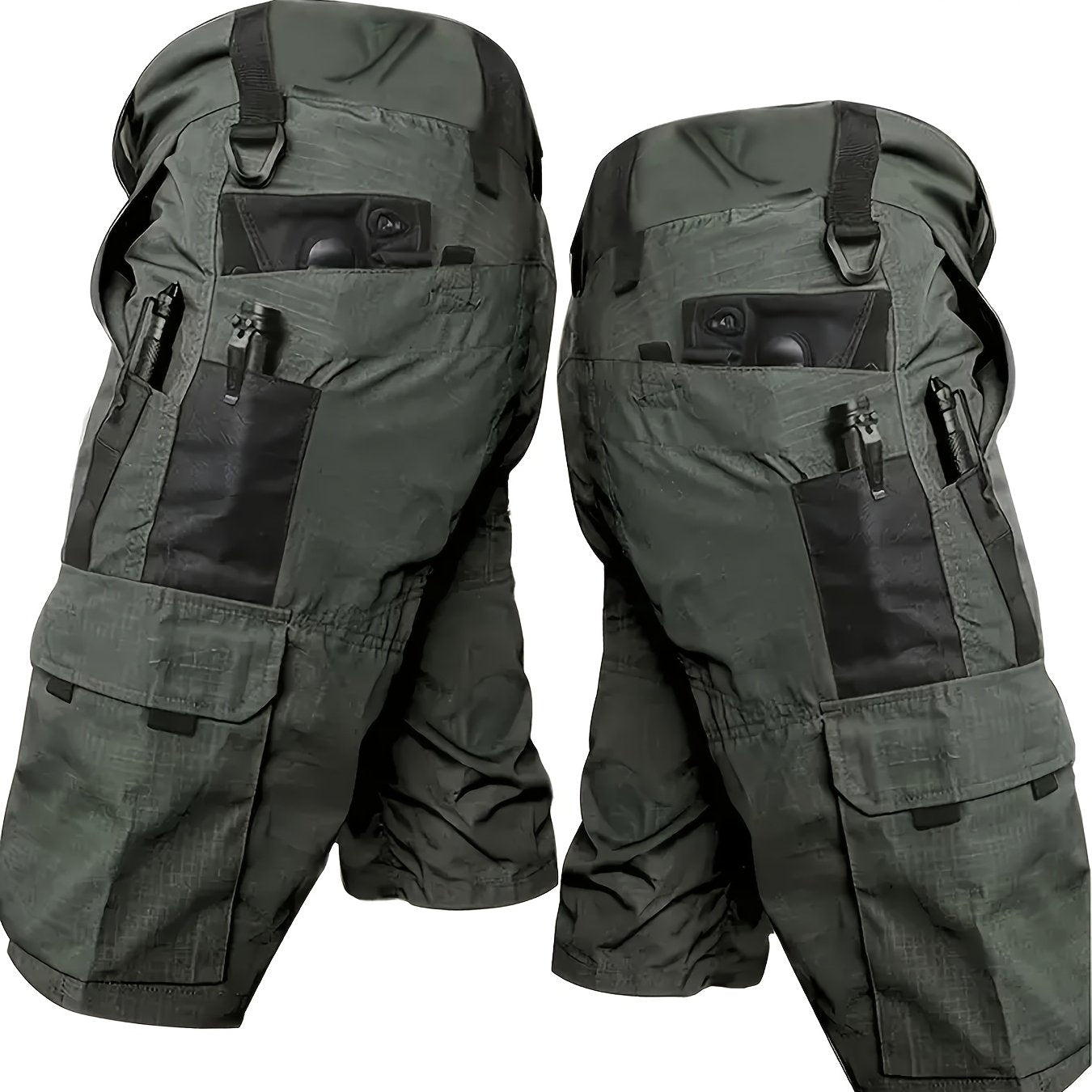 Erkaklar uchun tasodifiy bir rangli shortlar, keng kesim va ko'p cho'ntakli dizayn bilan, yoz/fasl bahorida plyaj kiyimlari yoki dam olish kunlari uchun mukammal.