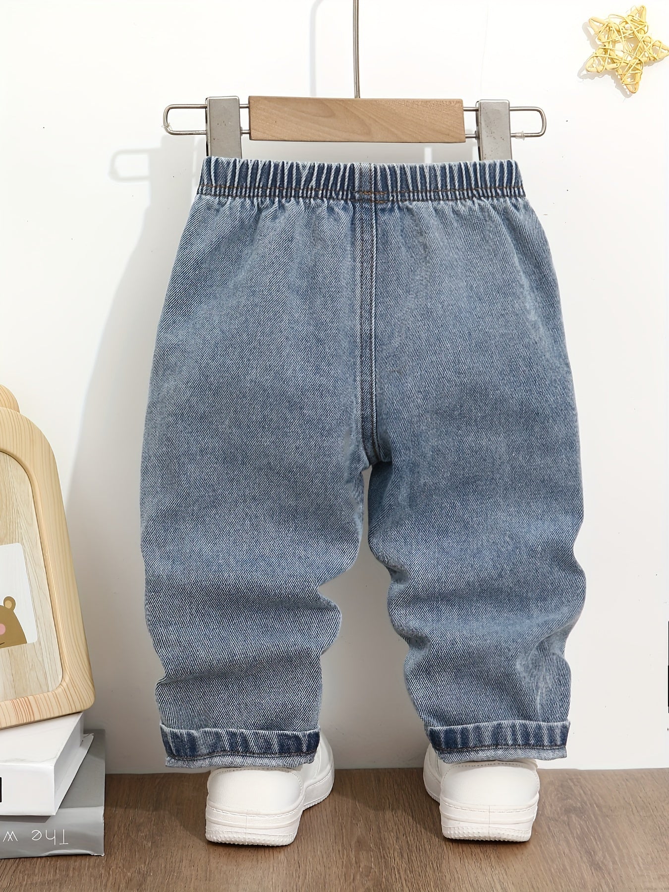 Baby Boys Girls Denim Jeans Casual Woven Non-Stretch Fall Winter 0-3 Years