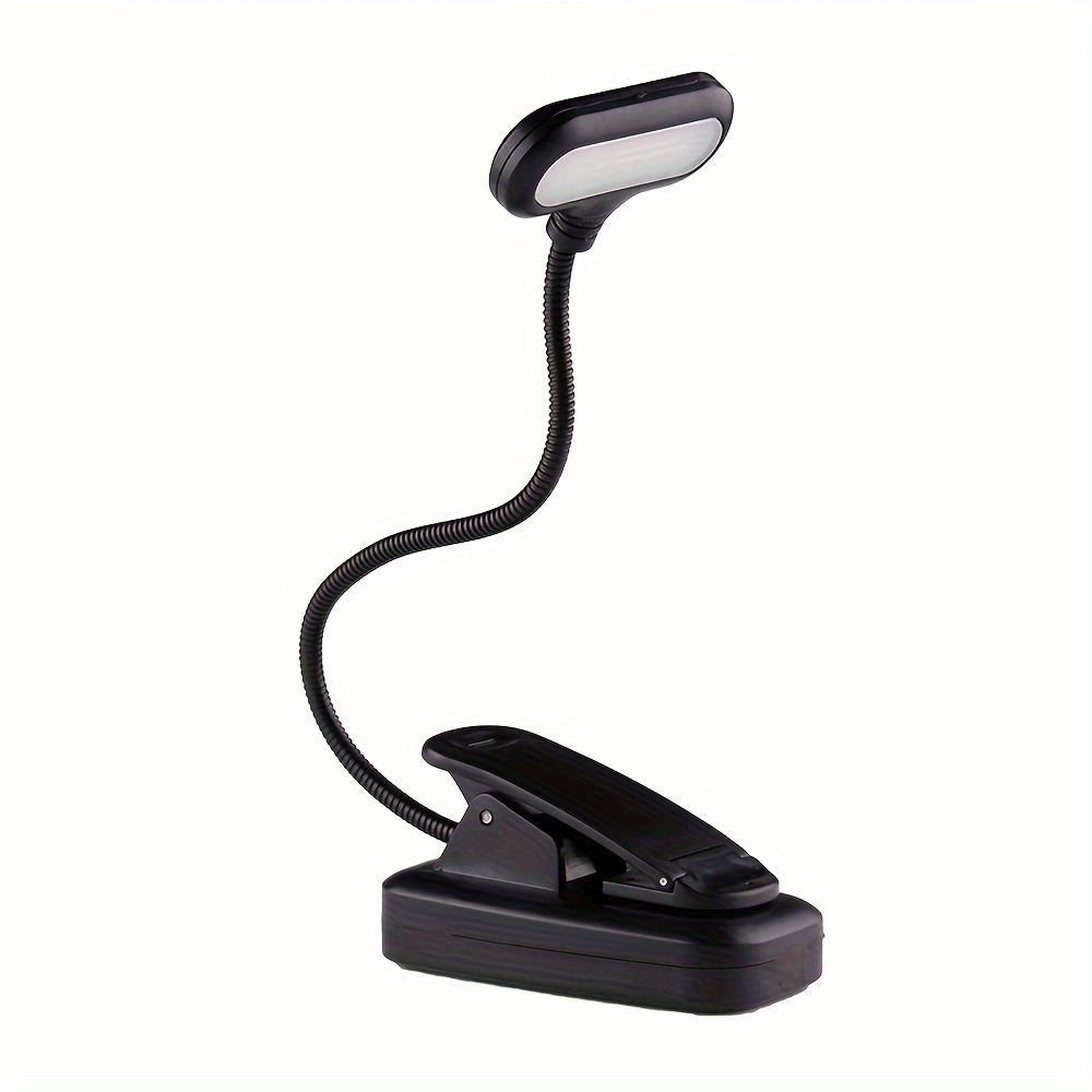 LED Book Light with Adjustable Arm and Push Button Control