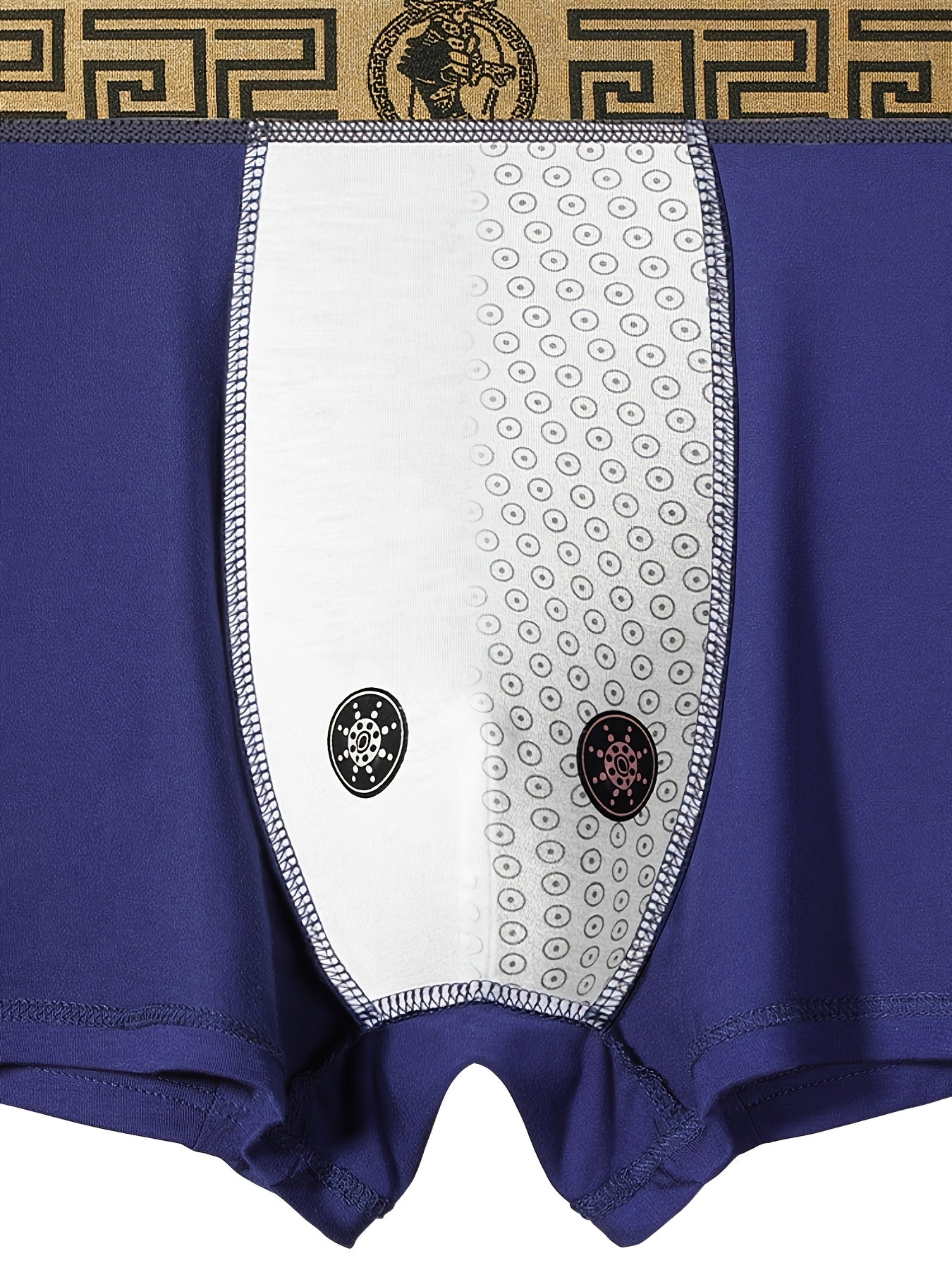 Men's Viscose Boxer Briefs 4-Pack Breathable Medium Stretch Portrait Pattern