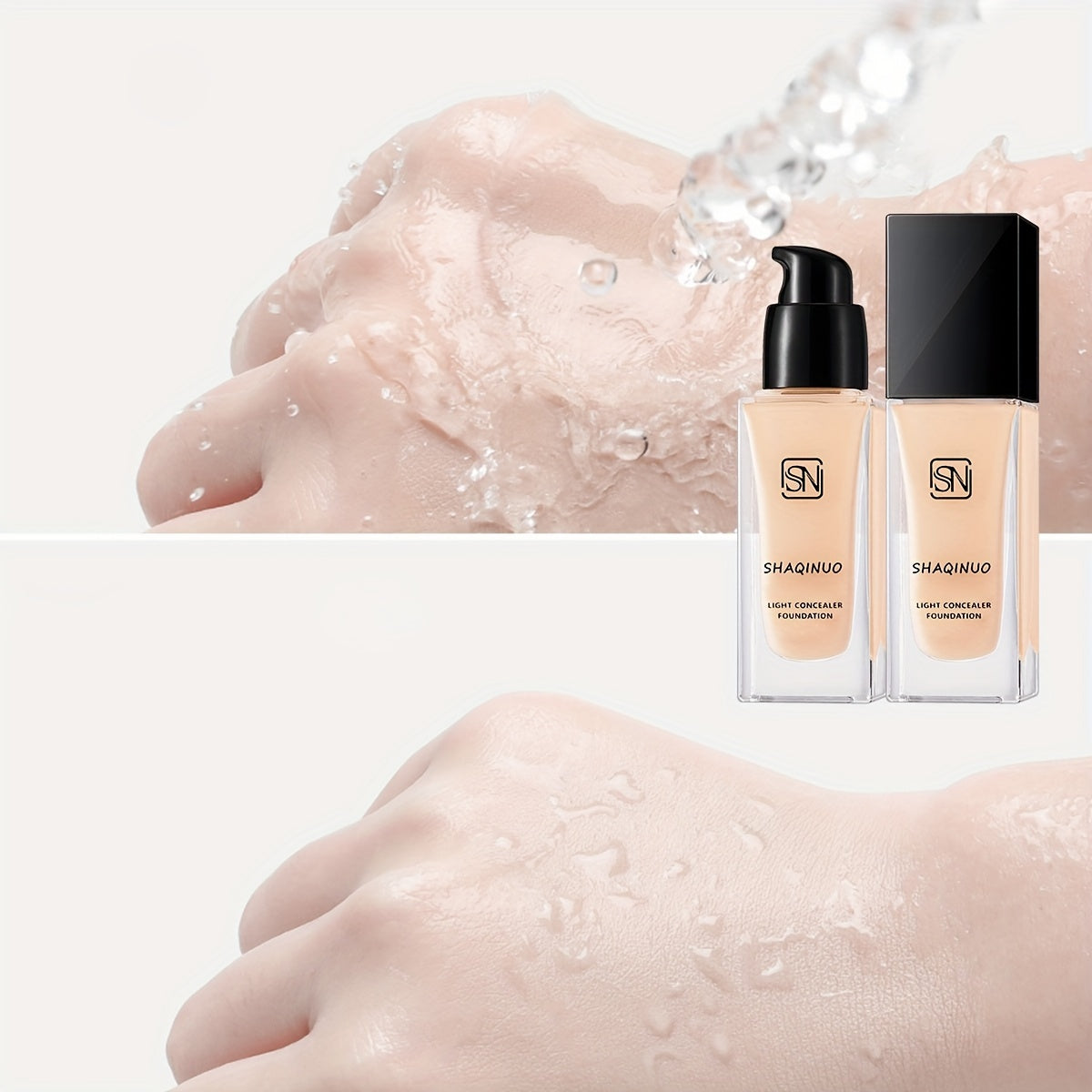 Hydrating Waterproof BB Cream Foundation for All Skin Tones with Pore Minimization