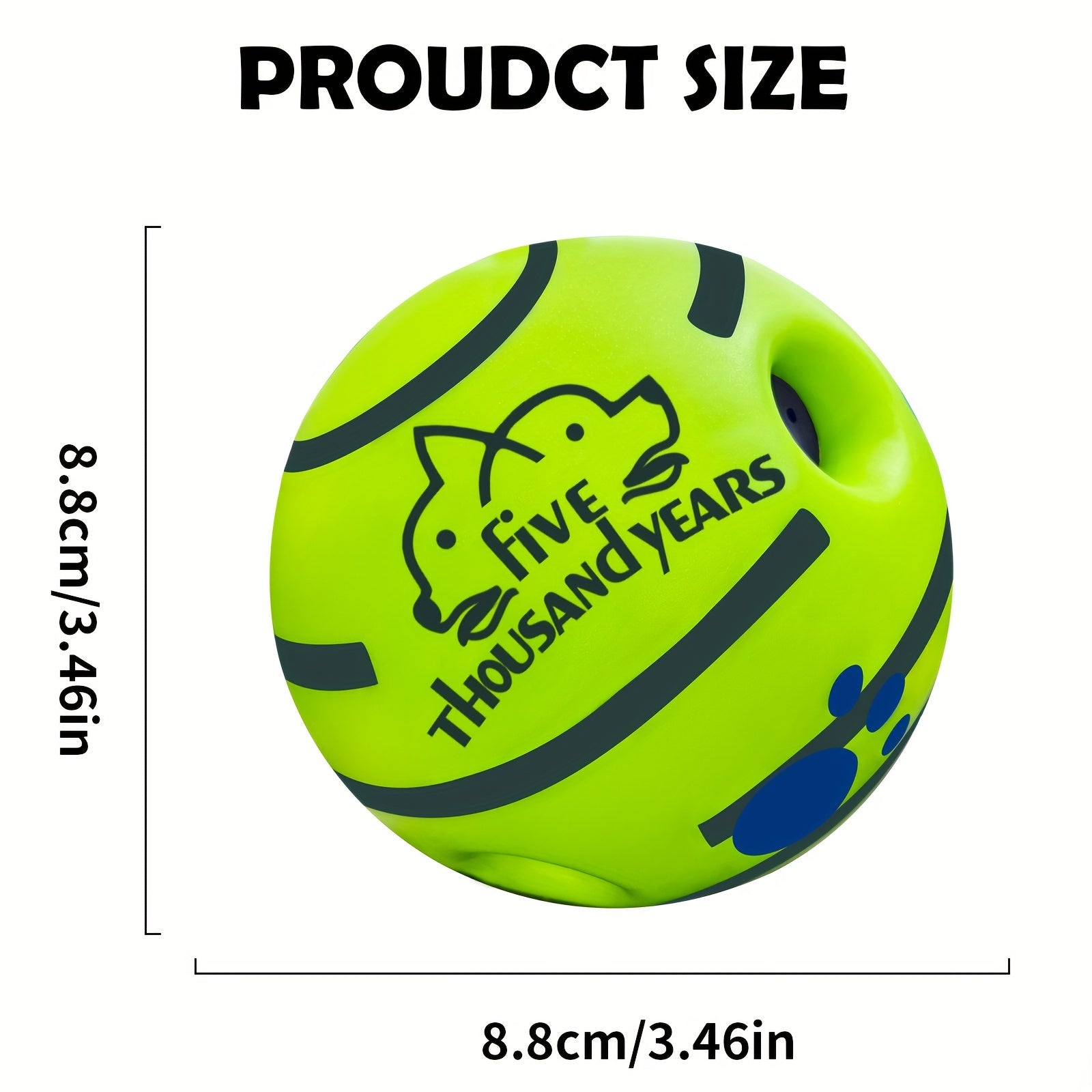 Battery-Free Dog Voice Ball Toy for IQ Training All Sizes