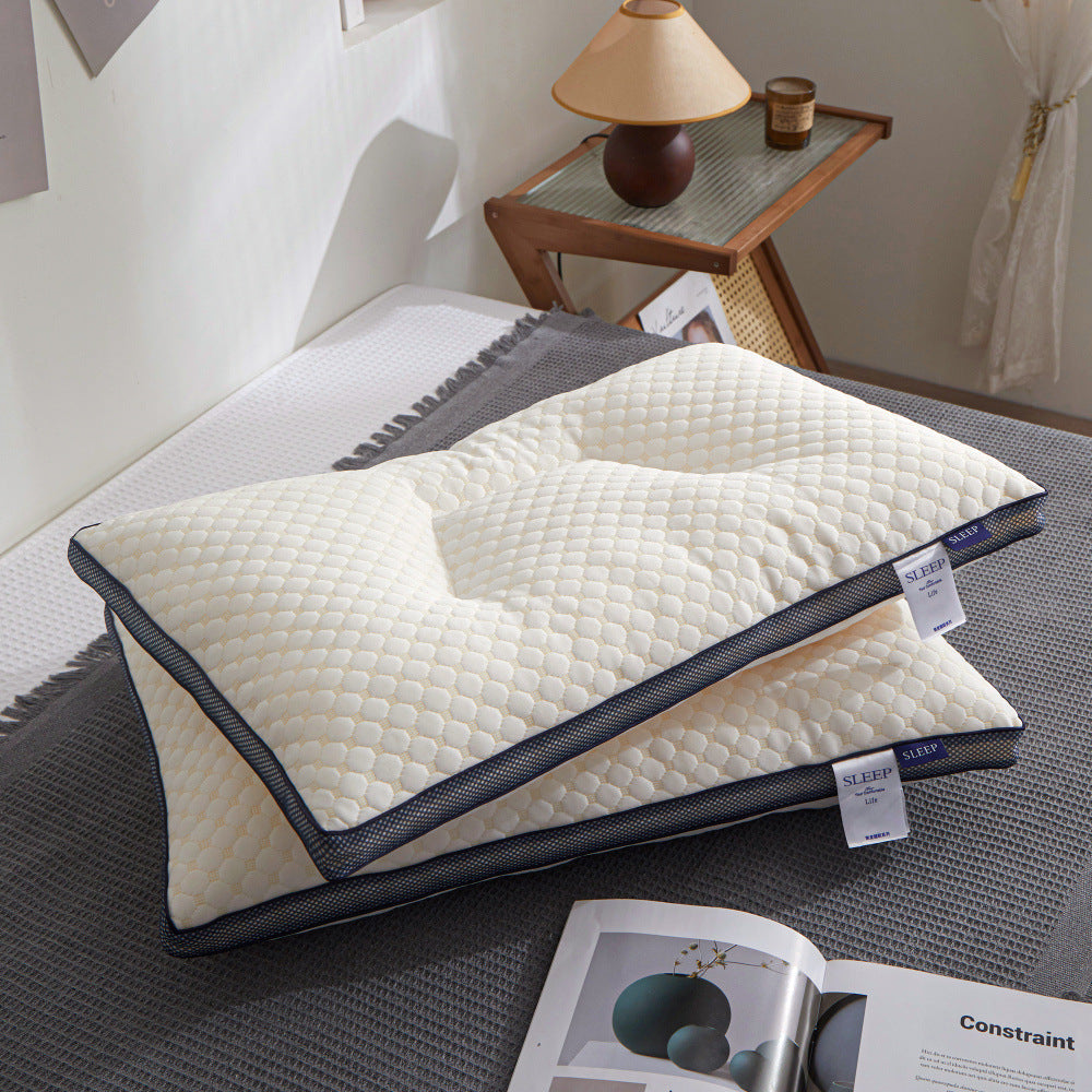 Эргономическая подушка для поддержки шеи с дышащими бусинами, моющаяся, для дома и путешествий