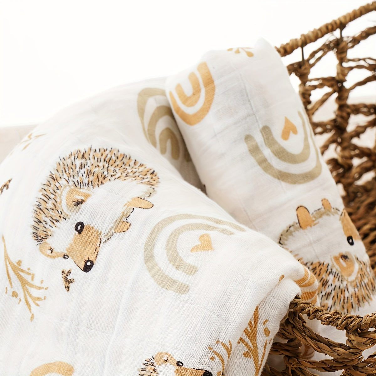 Printed Muslin Cotton Baby Blankets for Home and Travel