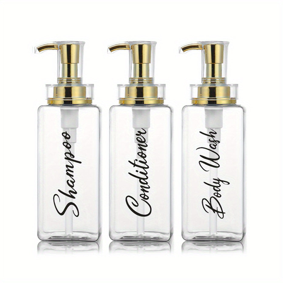 Dispensador de baño de 16 oz para jabón líquido, recipiente para loción, ideal para productos de baño