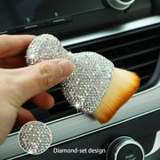 Car Interior Detailing Brush Plastic Dusting Tool Soft Bristle Compact