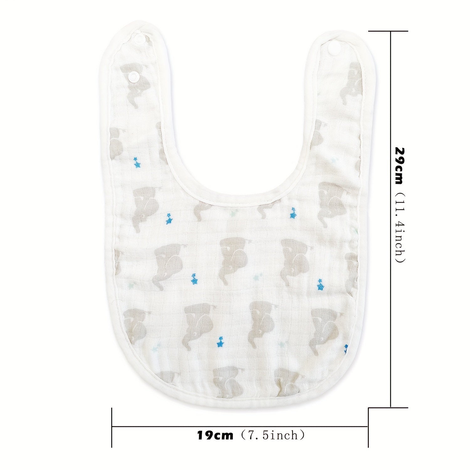 Juego de 5 baberos de algodón para bebé, baberos de gasa para alimentar, para Navidad, Acción de Gracias, Año Nuevo, San Valentín