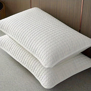 Breathable Quilted Pillow Protector Washable Polyester Anti-Stain Half Pack
