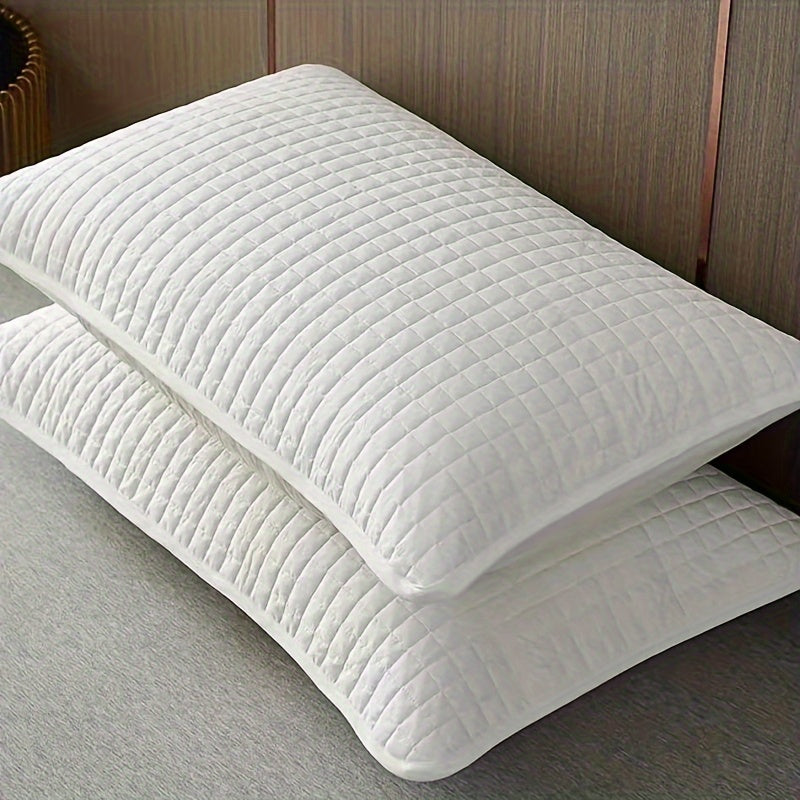 Breathable Quilted Pillow Protector Washable Polyester Anti-Stain Half Pack