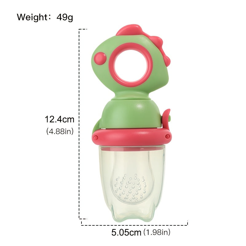 Dinosaur-Themed Silicone Kids Food Dispenser for Juice and Snacks Mess-Free Age 0+