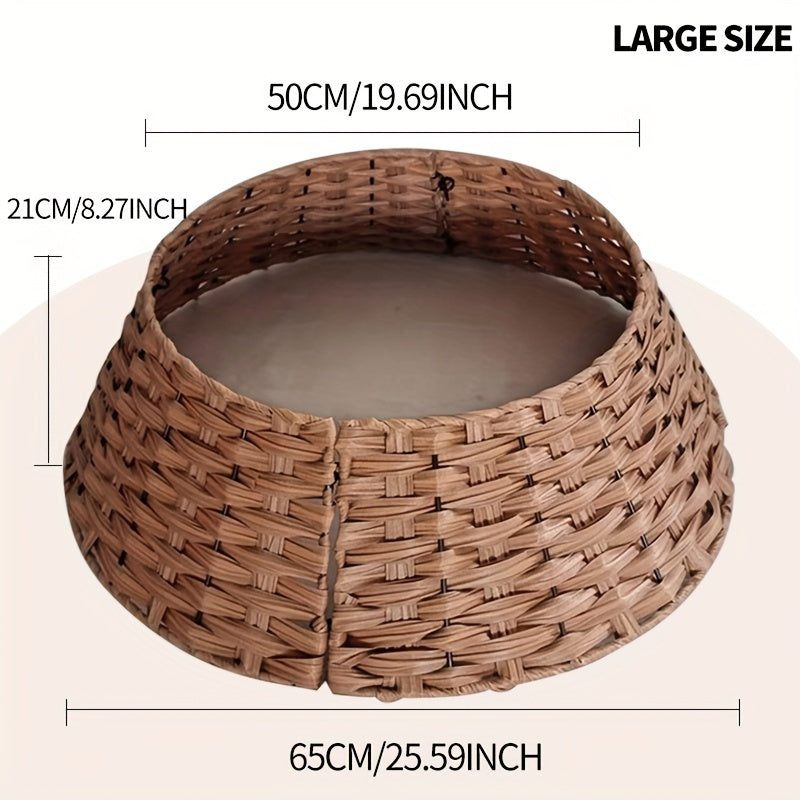 Christmas Tree Fence Skirt Stand Decor Durable Easy to Clean Holiday Season