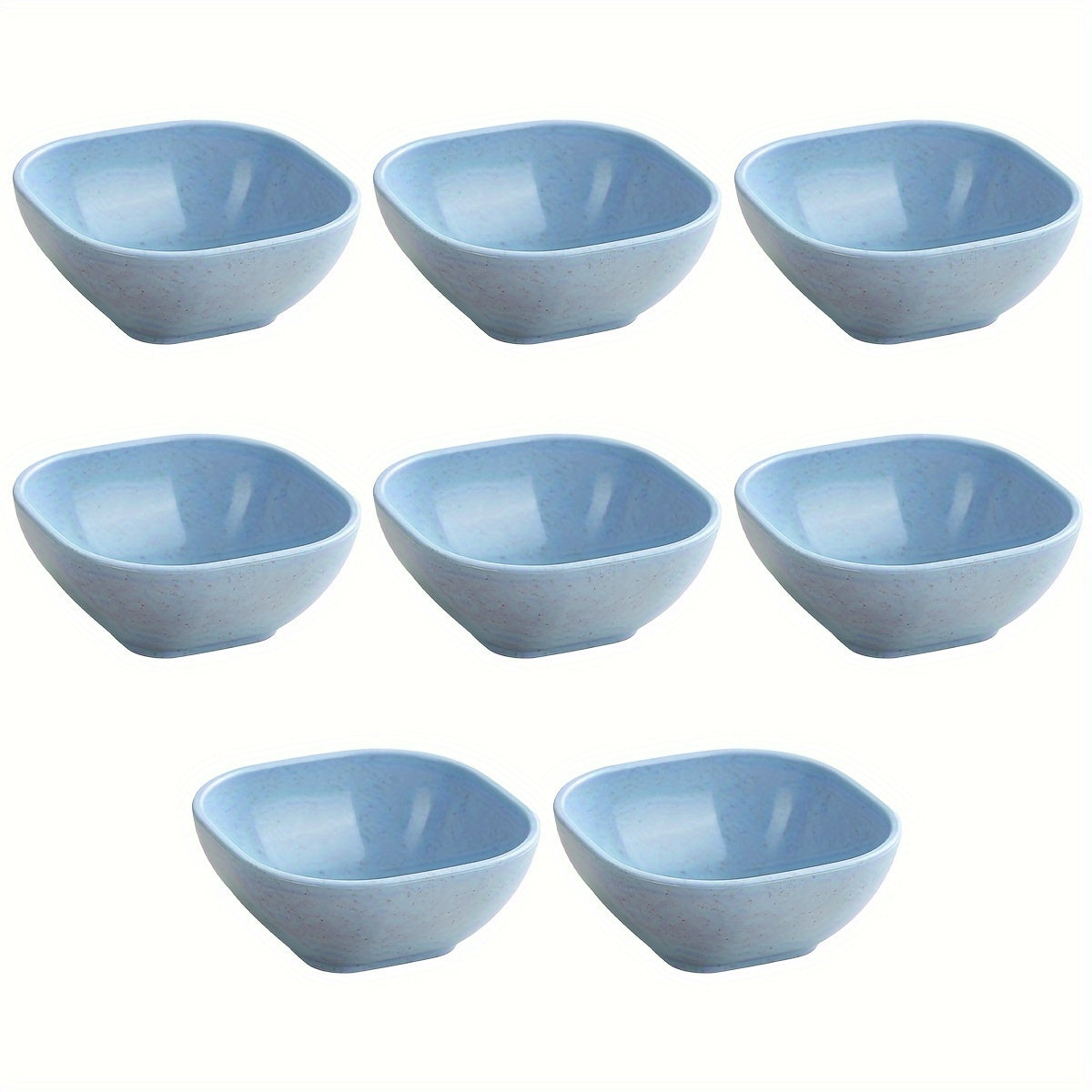 8 to 12 Square Ceramic Sauce Bowls for Korean, Chinese, Middle Eastern Cuisine