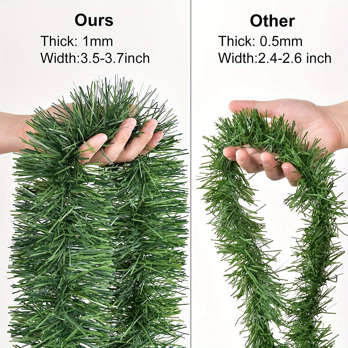 Sun'iy qarag'ay Rojdestvo g'ildiraklari 15.24 M bayram bezaklari uchun ichki va tashqi muhit