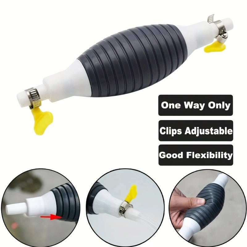 Large Capacity Manual Siphon Pump for Engine Oil and Gasoline Self-Priming Vehicle Maintenance