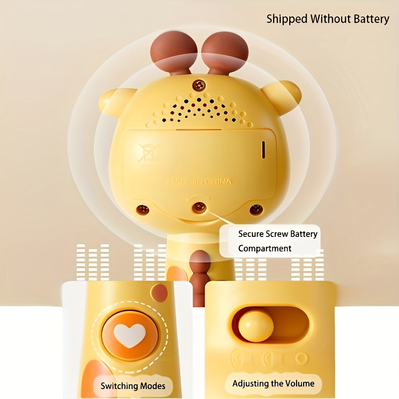 Музыкальные колокольчики для детей от 6 месяцев - идеально подходят для раннего обучения и развлечения. Безопасны для прорезывания зубов, идеальны для детей от 0 до 3 лет. Становятся замечательным подарком на день рождения. Батарейки продаются отдельно.