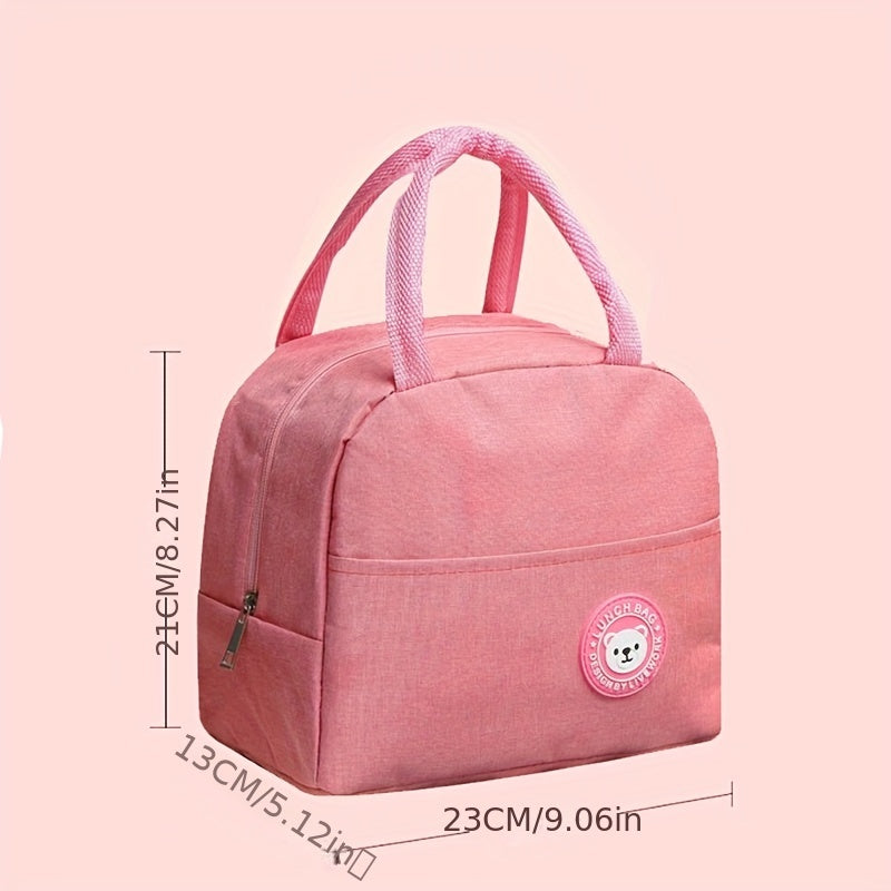 Insulated Lunch Bag with Aluminum Foil, Portable Thickened Food Storage Bag