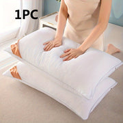 White High-Rebound Pillow with Soft Polyester Fill for Comfort