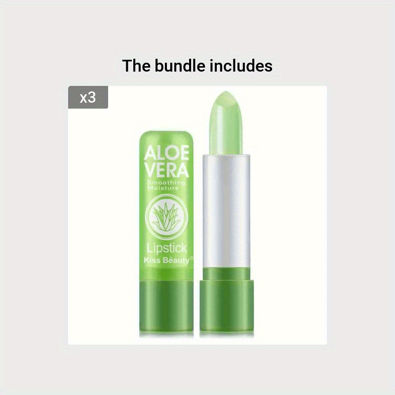 Женская помада-карандаш с алоэ вера, меняющая цвет, стойкая, водостойкий блеск для губ