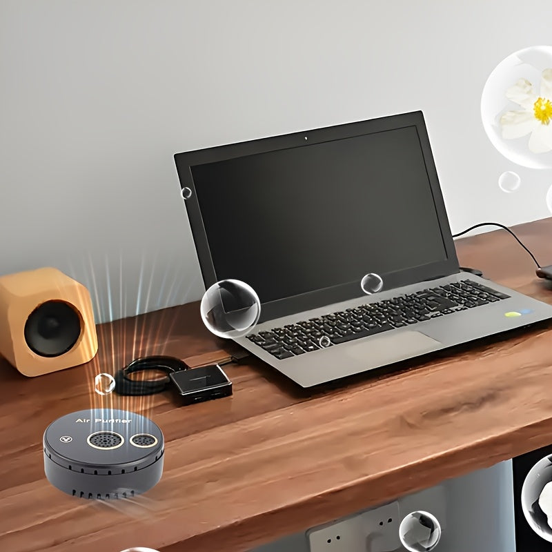 Purificador de aire USB 3 en 1 compacto para eliminar olores en espacios pequeños Sin batería