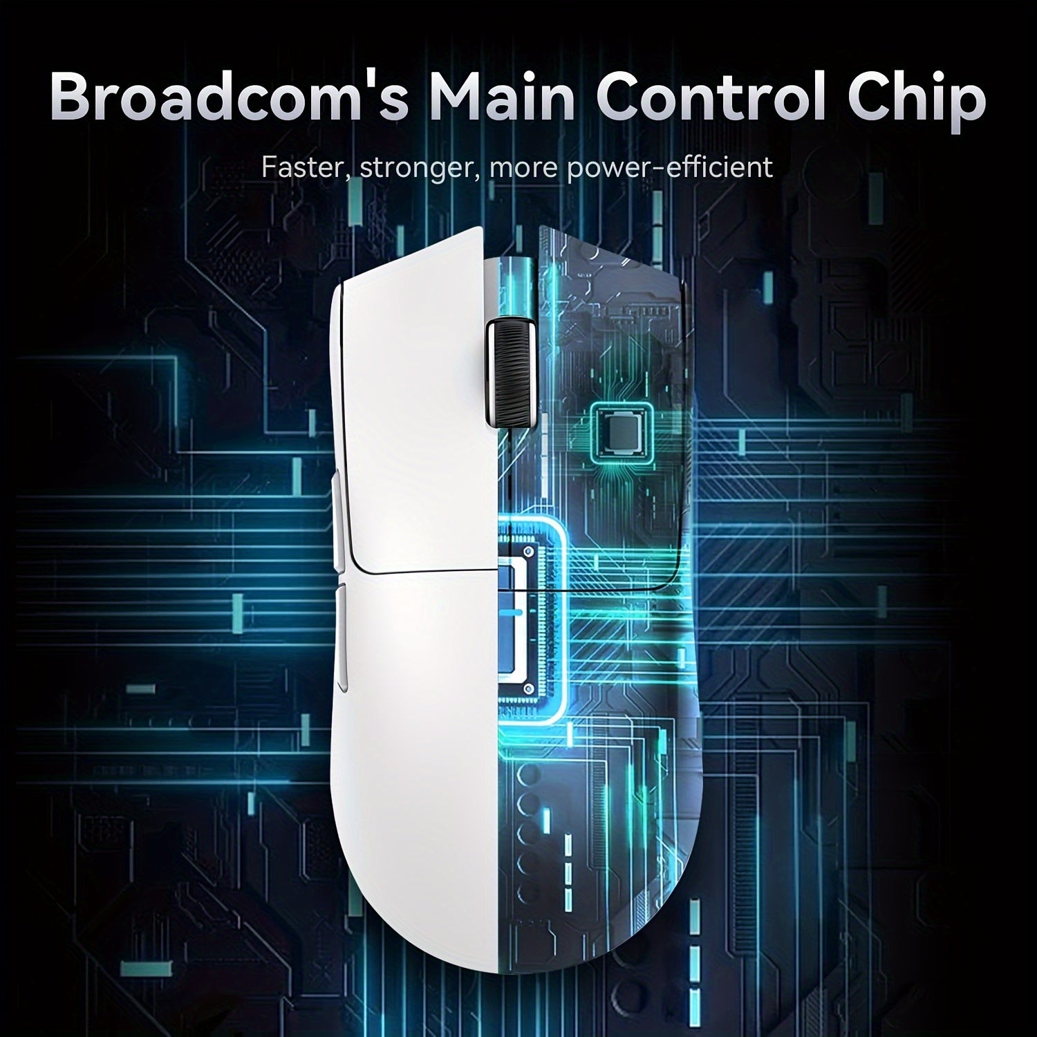 Gaming Mouse Wireless Wired with Magnetic Charging Dock PixArt PAW3311 Optical Sensor for PC Xbox PS Mac