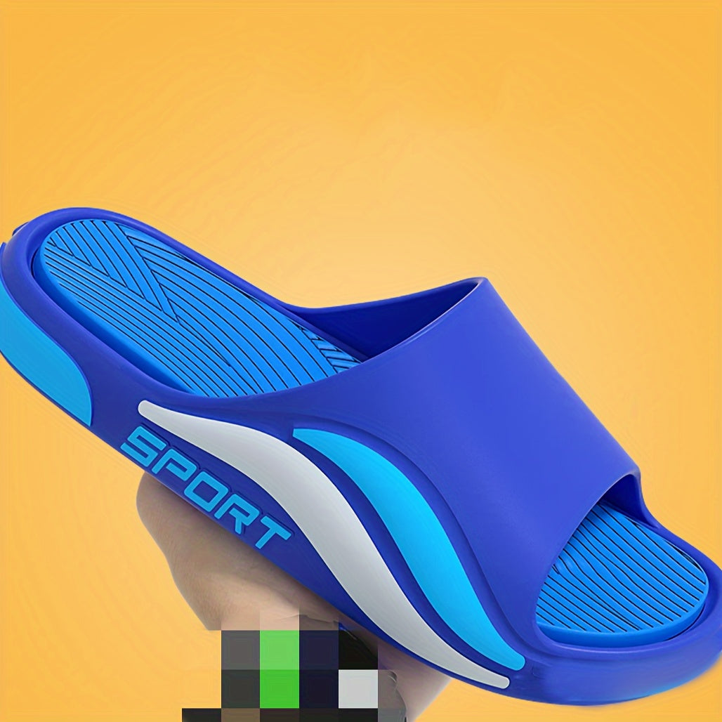 Men's PVC Slip-On Slides for Casual Indoor and Outdoor Wear