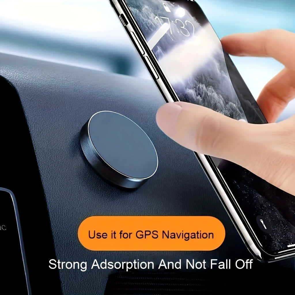 Round Magnetic Phone Holder Wireless Suction Bracket for Smartphone Copper Black