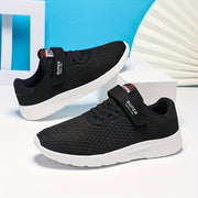 Мужские черные спортивные кроссовки из сетки с застежкой-липучкой, нескользящая подошва из ЭВА, размеры 10.5-3