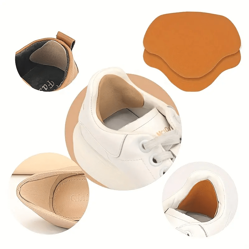 6pcs Large Microfiber Shoe Heel Repair Patches Self-Adhesive for Torn Shoes