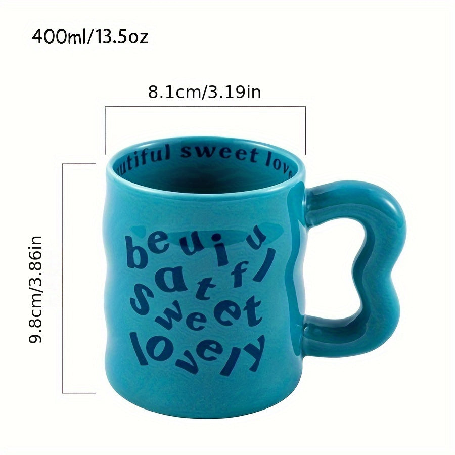 Cartoon Ceramic Mug for Kids Dishwasher Safe Reusable Insulated Gift