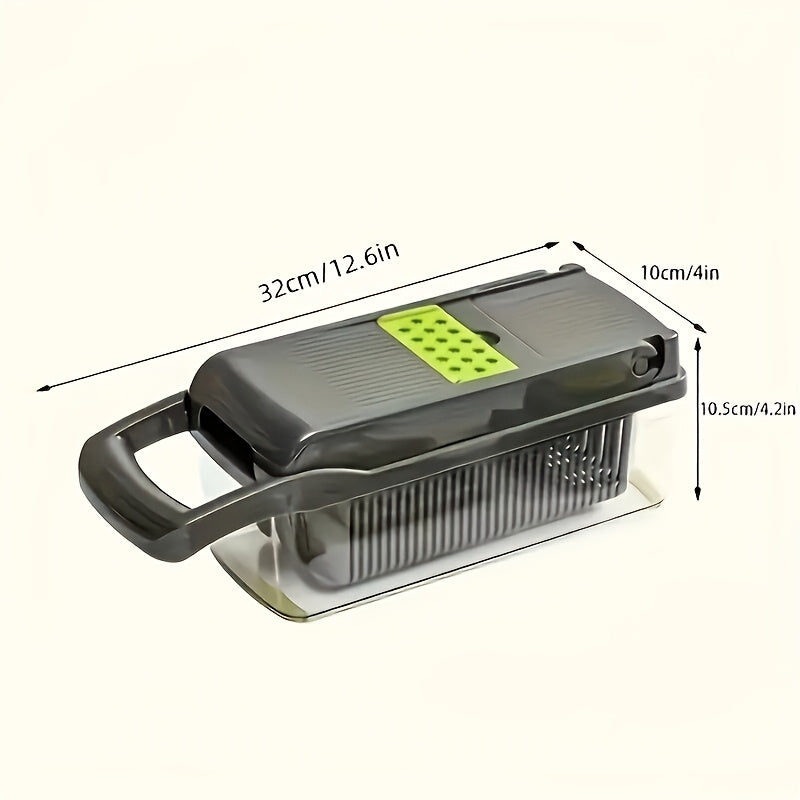 16-Piece Vegetable Chopper Set with Fruit Slicer Food Grater and Storage Container