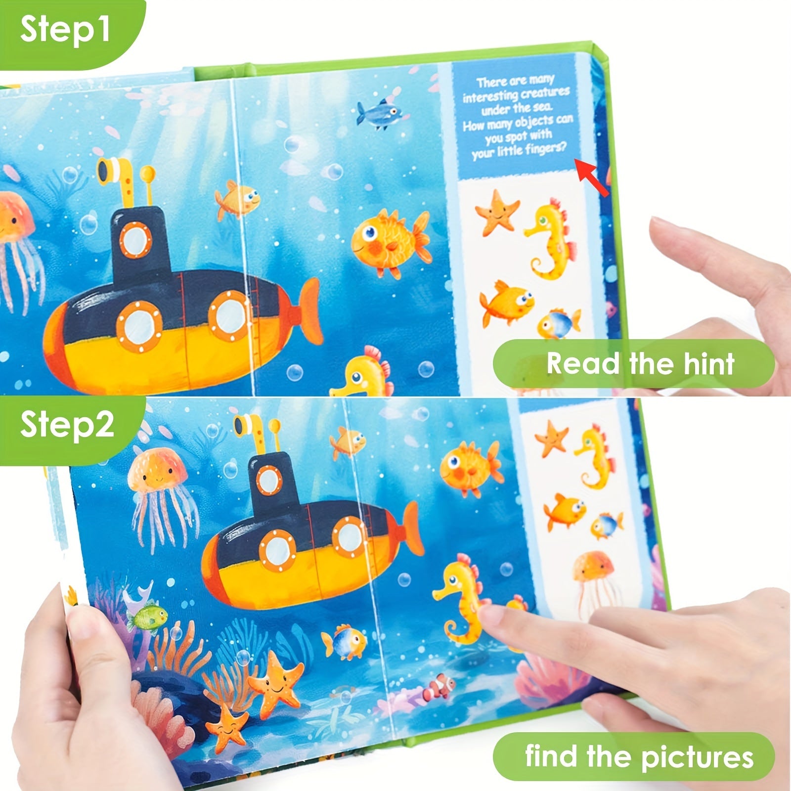 Children's Hardcover Board Books for Exploring and Discovering Educational Toy for Kids Ages 0+