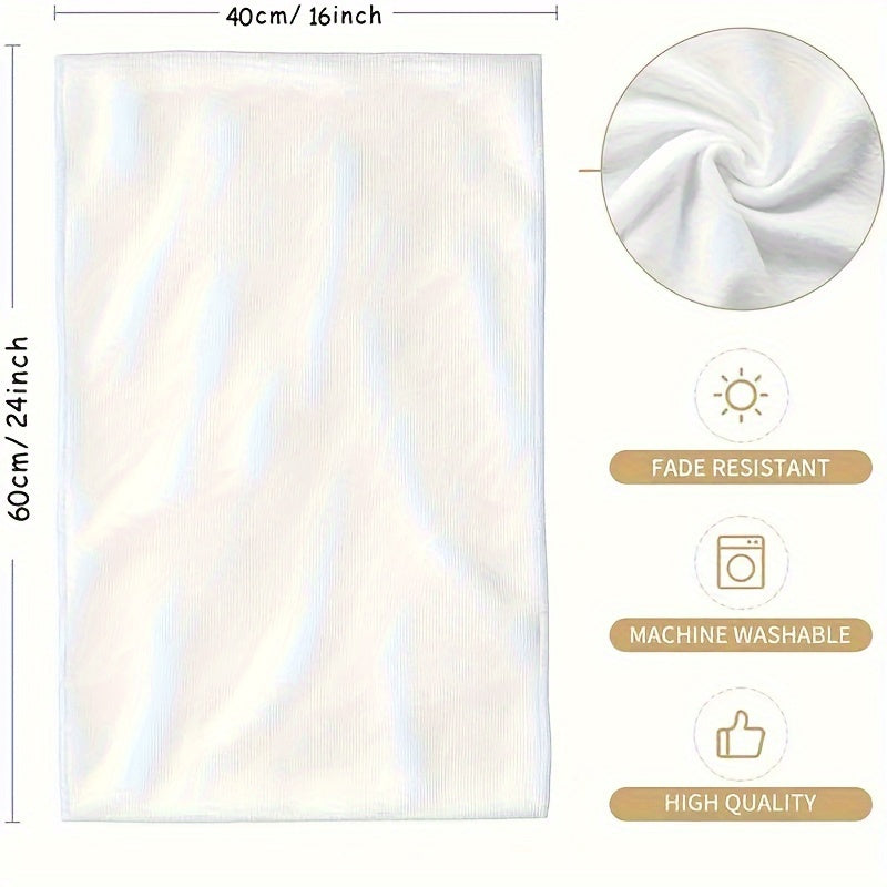 2 dona Rojdestvo barmoq sochiqlari, polyester gnome va issiq kakao dizayni, singdiruvchi to'qilgan mato, mashinada yuvish mumkin, to'rtburchak shakli, 250gsm, 40.64x60.96 sm.