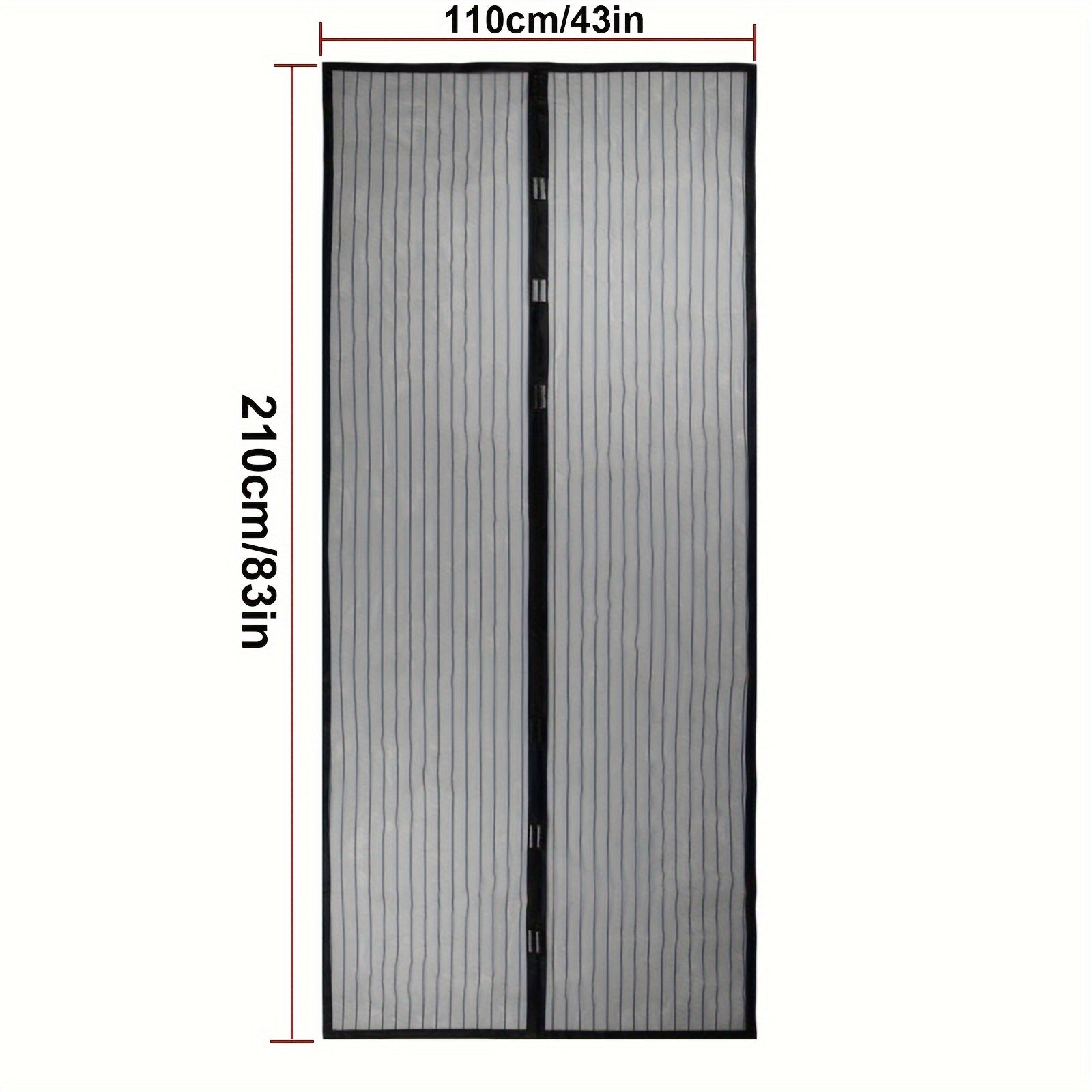 Magnit ekran eshigi hasharotlarni ichkariga kiritmaydi, yil davomida toza havo kirishiga imkon beradi. Yotoqxona va uy bezaklari uchun mukammal, qo'l bilan ochish shart emas va o'z-o'zidan muhrlanadi.